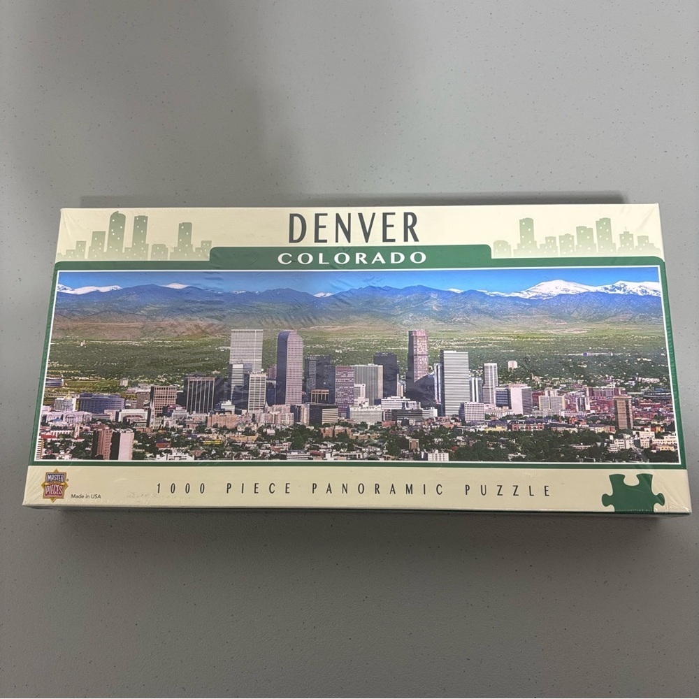 Master Pieces NEW SEALED Denver Colorado 1000 Piece Puzzle Panoramic Made in USA